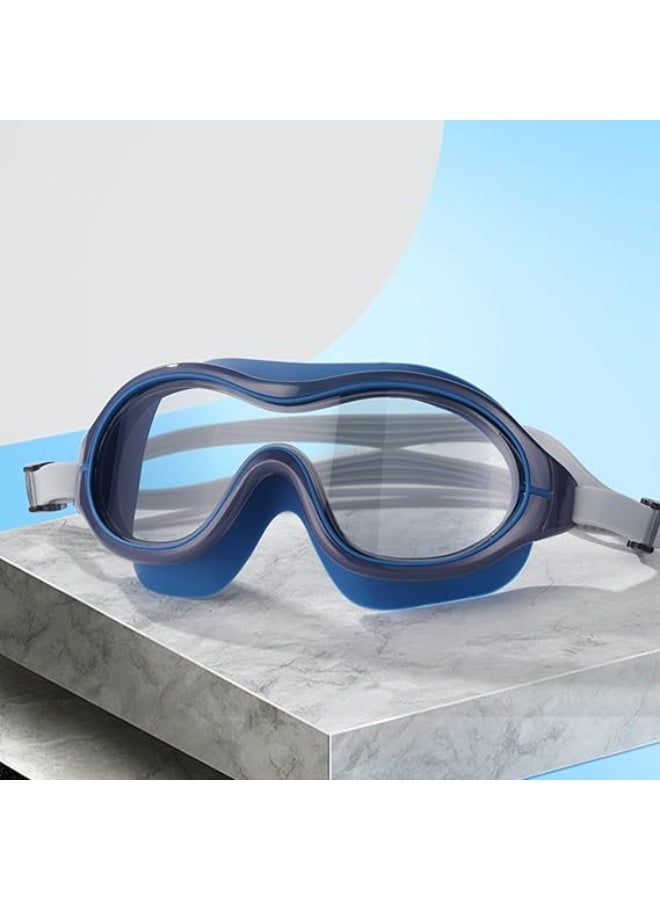 Anti-Fog Swimming Goggles Wide View Swim Glasses with UV Protection for Men Women